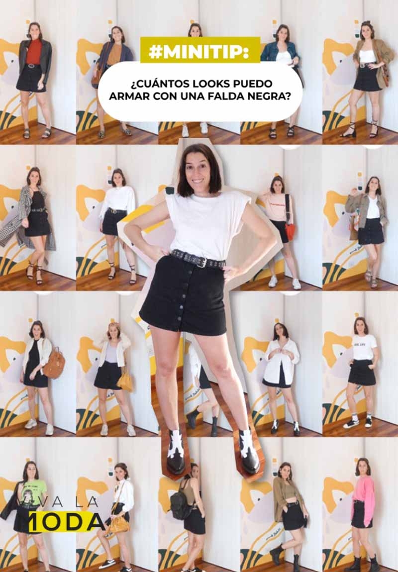 #MINITIP: ARMANDO LOOKS CON UNA FALDA NEGRA